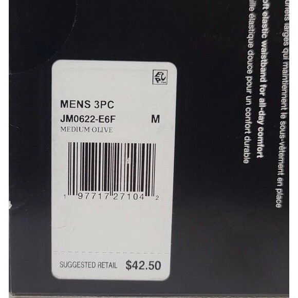 Jordan Flight Cotton Stretch Boxer Brief Mens Size Medium 3 Pack Olive White Tan - Picture 9 of 9